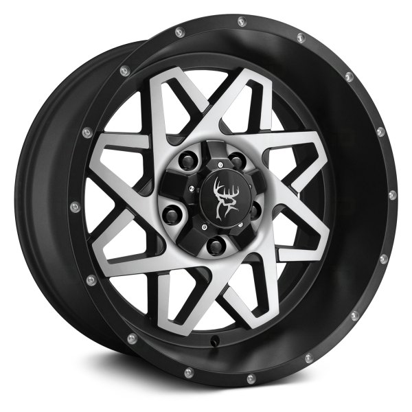 BUCK COMMANDER® GRIDLOCK Wheels - Satin Black with Machined Face Rims