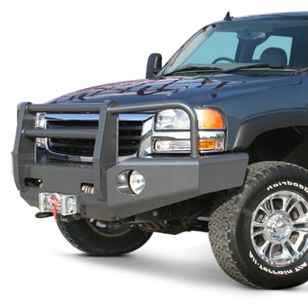 Buckstop® - Outback™ Full Width Front HD Steel Gray Bumper 