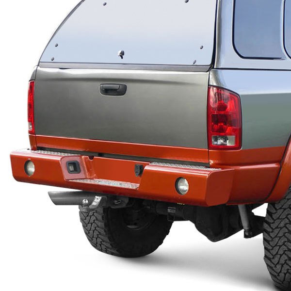 Buckstop® - Full Width Rear HD Steel Gray Bumper 