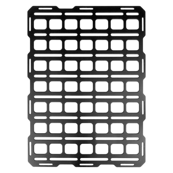 BuiltRight® - MOLLE 11.5" x 15.5" Black Tech Plate Steel Mounting Panel