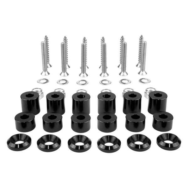 BuiltRight® - MOLLE Black Tech Plate Mounting Hardware Kit