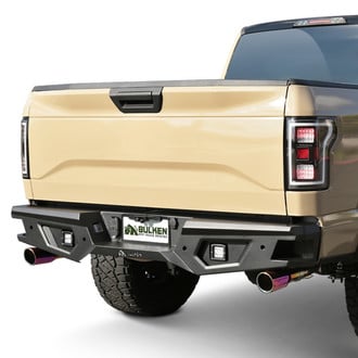 Bulken Off-Road® - Full Width Black Powder Coated Rear HD Bumper