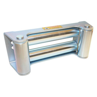 Bulldog Winch® - 10" Heavy Duty Silver Zinc Plated Roller Fairlead
