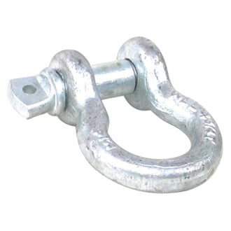 Bulldog Winch® - 6,500 lbs Silver Zinc D-Ring Shackle