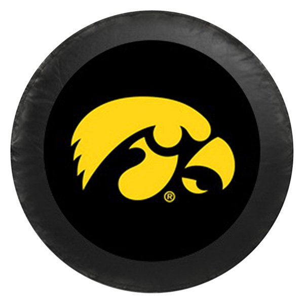 Bully® - Reflective Collegiate Spare Tire Cover with Iowa Hawk University Logo