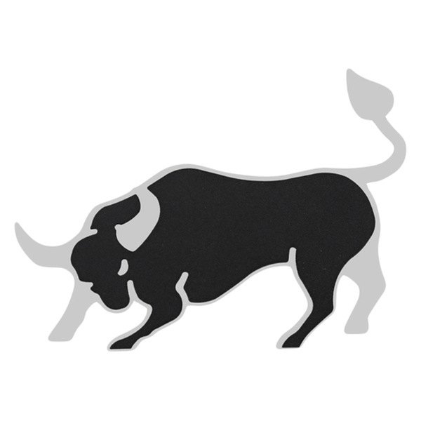 Bully® - 3D Design "Charging Bull" Black Dual Layer Emblem