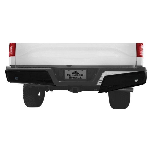 BumperShellz® DF3001 Gloss Black Rear Bumper Side Covers