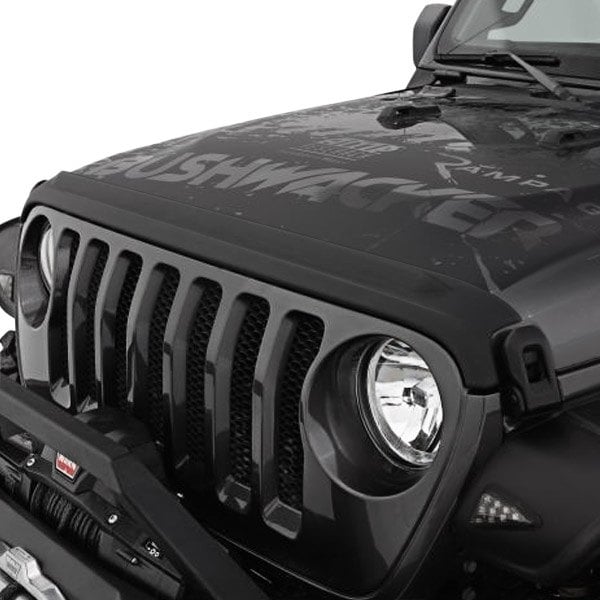 Bushwacker® 14093 - Trail Armor™ OE Matte Black Hood Stone Guard