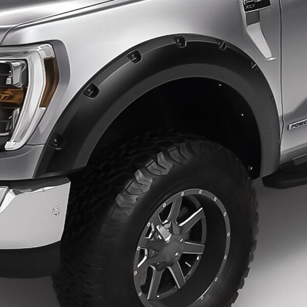 Bushwacker® - Forge™ Textured Black Front and Rear Fender Flares