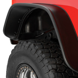 Bushwacker® - Flat Style Matte Black Rear Fender Flares