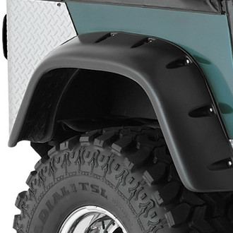 Bushwacker® - Cut-Out™ Matte Black Rear Fender Flares