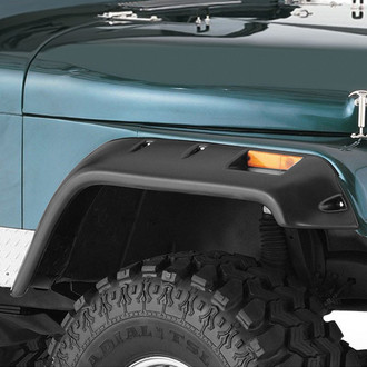 Bushwacker® - Cut-Out™ Matte Black Front and Rear Fender Flares