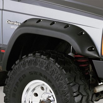 Bushwacker® - Cut-Out™ Matte Black Front and Rear Fender Flares