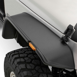 Bushwacker® - Flat Style Matte Black Front and Rear Fender Flares