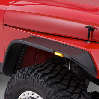 Bushwacker® - Flat Style Matte Black Front and Rear Fender Flares