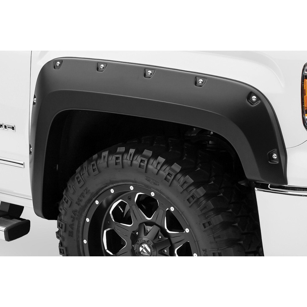 Bushwacker® GMC Sierra 1500 2014 Pocket Style™ Matte Black Fender Flares