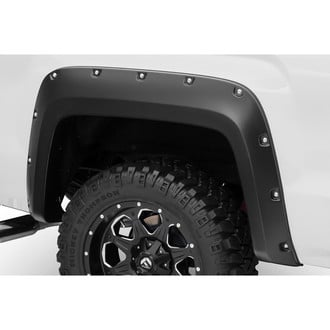 Bushwacker® - Pocket Style™ Matte Black Rear Fender Flares