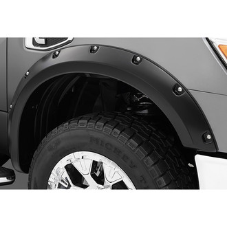 Bushwacker® - Pocket Style™ Matte Black Rear Fender Flares