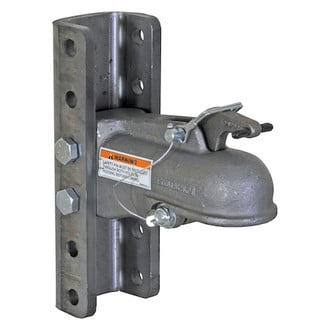 Buyers® - Cast Steel Adjustable Heavy-Duty Cast Coupler with 5-Position Channel for 2-5/16" Hitch Ball (15000 lbs)