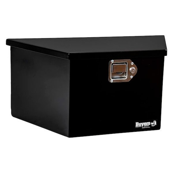 Buyers® - Black Steel Trailer Tongue Tool Box
