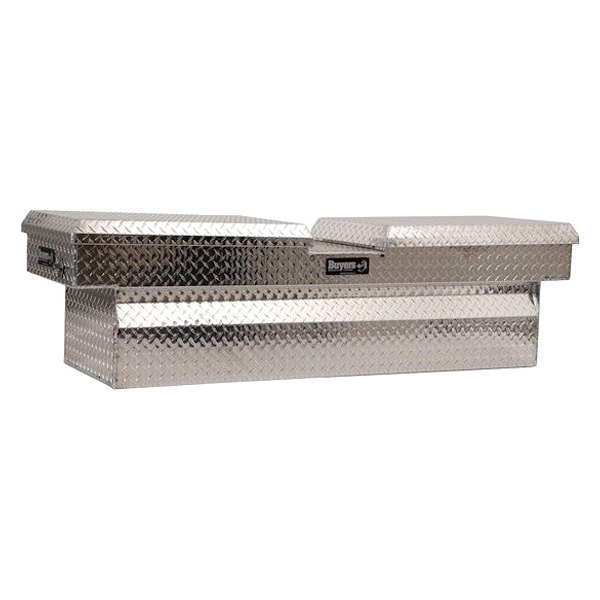 Buyers® - Standard Dual Lid Gull Wing Crossover Tool Box with Push Button Latch