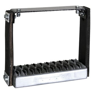 Buyers® - Flexible Truck Step with Galvanized Diamond Deck-Span Tread