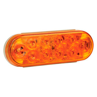 Buyers® - 6" Amber Oval LED Turn Signal Light