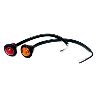 Buyers® 5627524 - 0.75" Amber Round LED Clearance Marker Light Bar