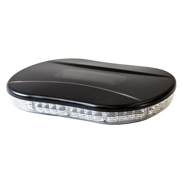 Buyers® - 9.9" Magnet Mount Low Profile Oval Mini Amber LED Emergency LED Light Bar