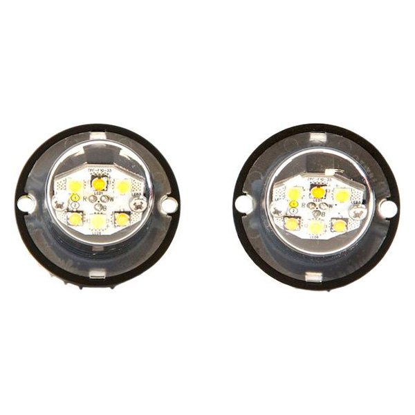 Buyers® - Bolt-On Mount Amber/White LED Hideaway Strobe Light Kit