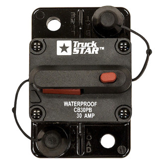 Buyers® - Circuit Breaker,30 Amp,Push-To-Trip,Man-