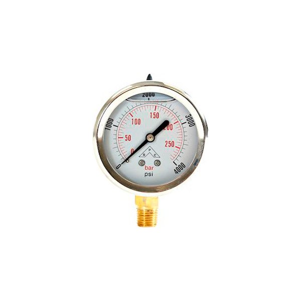 Buyers® - 2-1/2" Silicone Filled Pressure Gauge, 0-4000 PSI