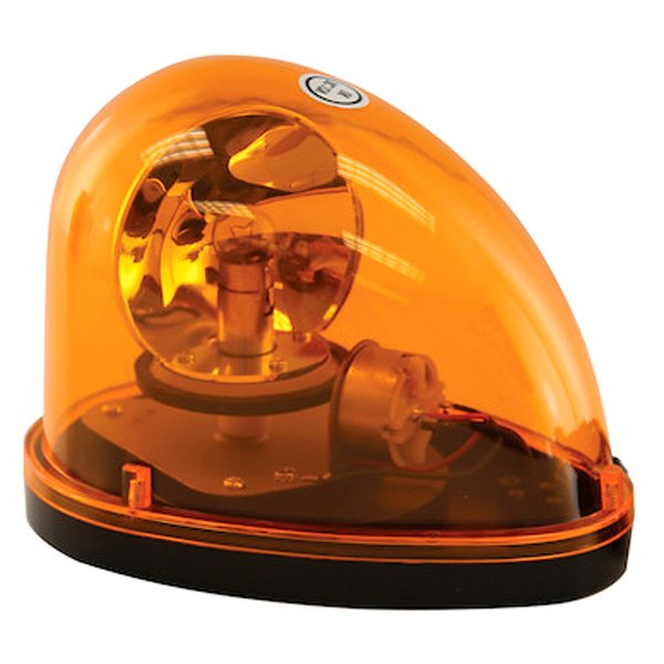 Buyers® - 5.275" Magnet Mount Revolving Incandescent Teardrop Emergency Amber Beacon Light
