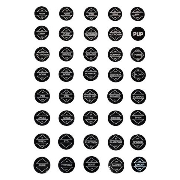 Buyers® - Remote Valve Cable Control Knob Decal Sheet