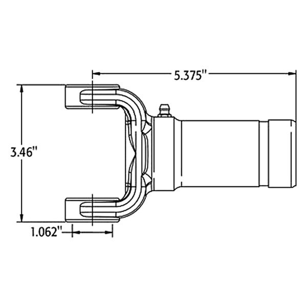 Buyers® - B1310 Series Spline Bore Slip Yoke