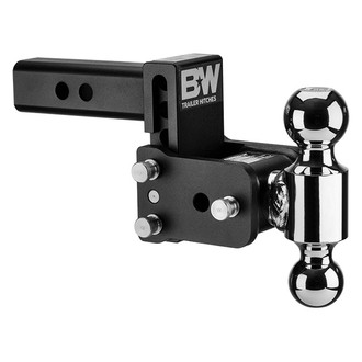 B&W Trailer Hitches® - Class 4 Tow & Stow Adjustable Dual Ball Mount for 2" Receivers