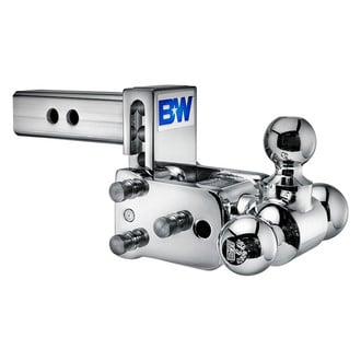 B&W Trailer Hitches® - Class 4 Tow & Stow Adjustable Tri-Ball Mount for 2" Receivers