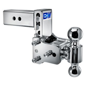 B&W Trailer Hitches® - Class 4 5" Drop / 5-1/2" Rise Chrome Dual Ball Mount for 2-1/2" Receivers
