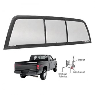 Fits 10-18 Dodge Ram 09-18 1500 Rear Window Back Glass Manual Slider Flush Fit 