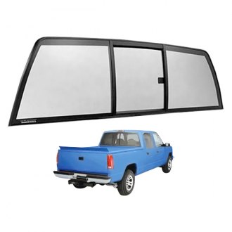 NAGD Stationary Back Window Back Glass Replacement for GMC Pickup 1988-2000 C/K2500 C/K3500 Models 