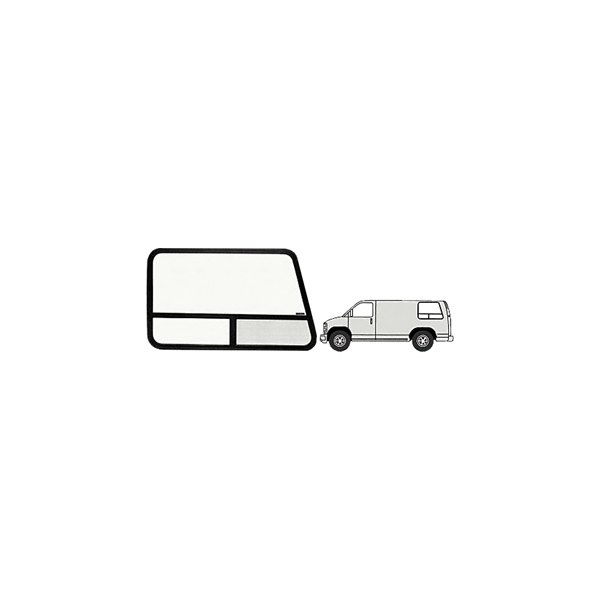C.R. Laurence® - Rear Driver Side Angled T-Slider Van Bay Window