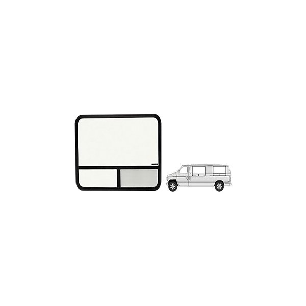 C.R. Laurence® - Rear Driver Side Rectangular T-Slider Van Bay Window