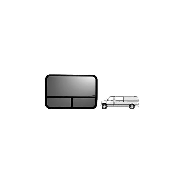 C.R. Laurence® - Forward Driver Side Rectangular T-Slider Van Bay Window