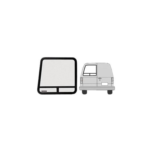 C.R. Laurence® - Rear Driver Side Angled T-Slider Van Bay Door Window
