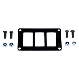 Cali Raised LED® - Black 3-Switch Panel