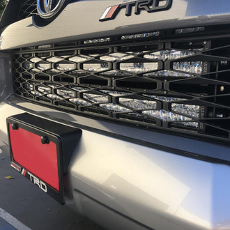 Cali Raised LED® - Grille Hidden 32" Spot Beam LED Light Bar Kit, with Blue Backlit Switch