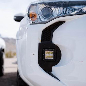 Cali Raised LED® - Fog Light Location Mounted 3"x2" 2x18W Amber LED Light Kit