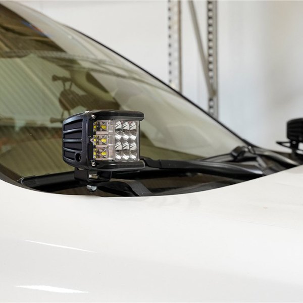 Cali Raised LED® - Hood Ditch Low Profile Side Projecting 2x27W LED Light Kit, w/o Switch