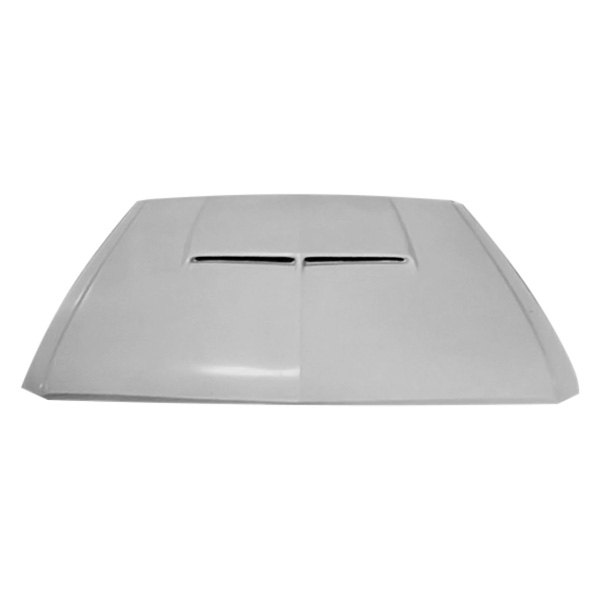 California Pony Cars® - Shelby Style Fiberglass Hood with Short Scoop (Unpainted)