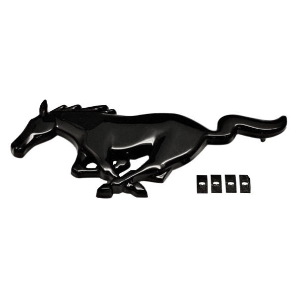 California Pony Cars® - "Running Horse" Black Die-Cast Grille Emblem